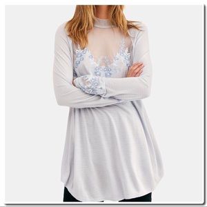Free People Saheli Top In Glacier Ice